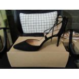 Ladies High Heel Shoes, Size Uk 7, Black, Unworn & Boxed. See Image.
