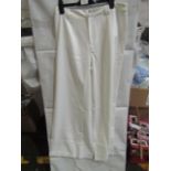 2x PrettyLittleThing White Woven Double Belt Loop Suit Trousers, Size: 8 - New & Packaged.