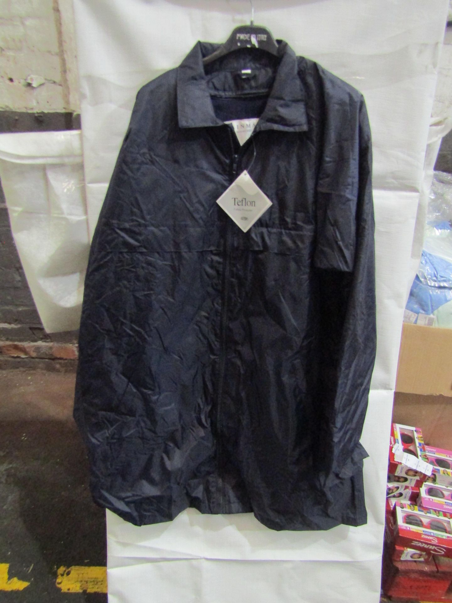 Rainmac With Inner Detachable Fleece, Navy, Size 8, Unworn & Packaged.