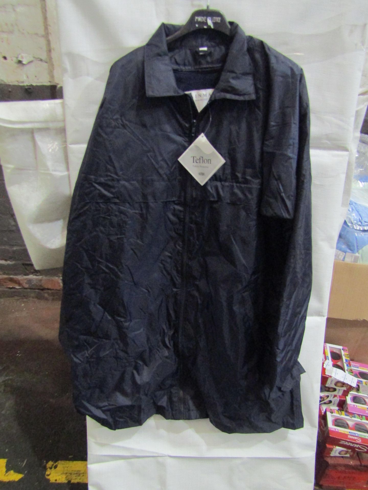 Rainmac With Inner Detachable Fleece, Navy, Size 20, Unworn & Packaged.