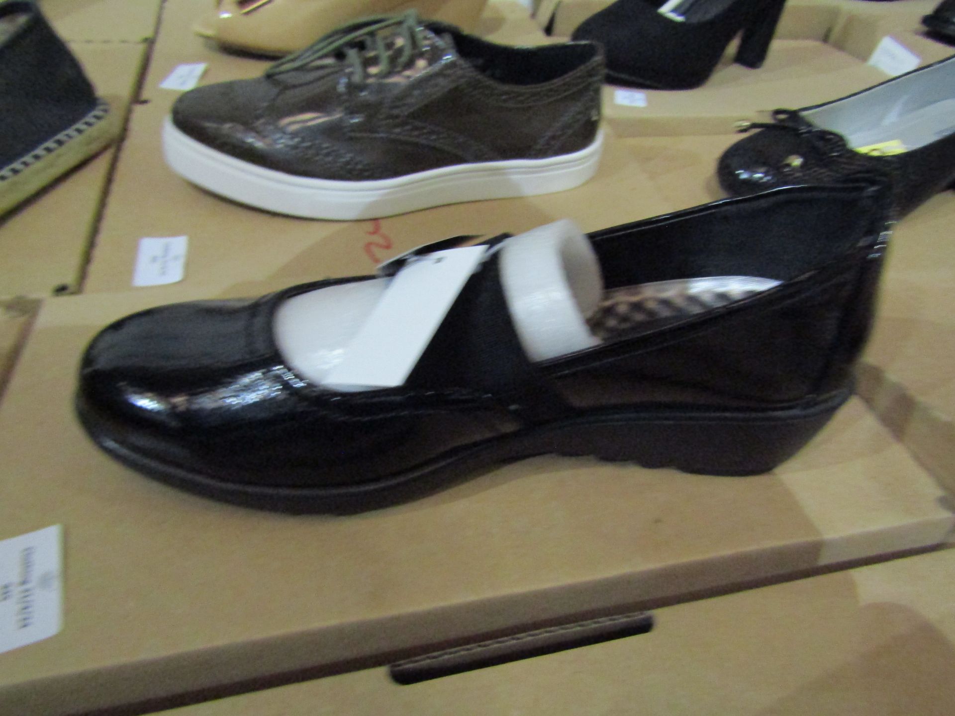 JD Williams Cushion-Walk Ladies Black Wedge Shoes, Size: 5 - Unused ...