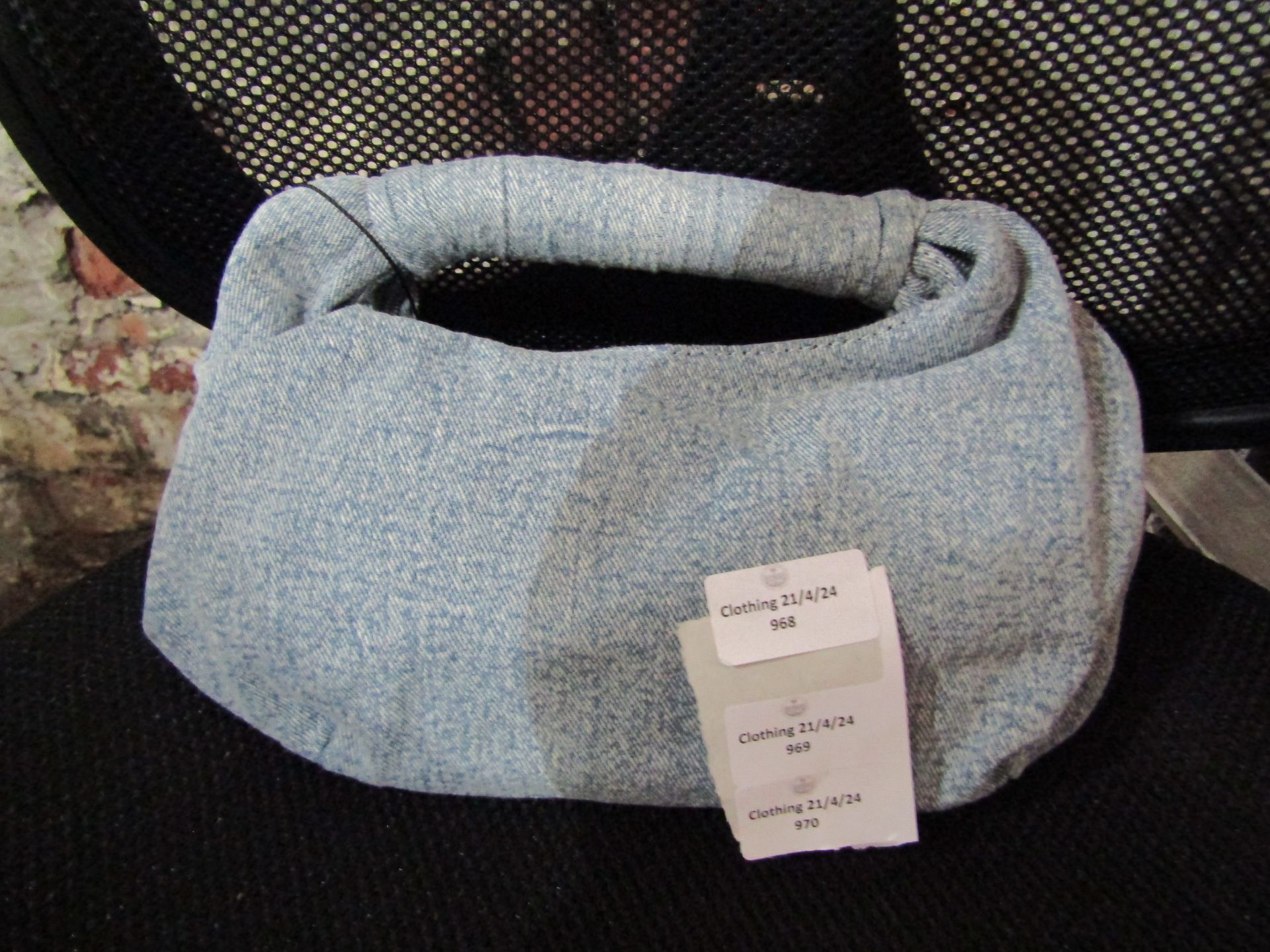 PrettyLittleThing Blue Denim Washed Woven Mini Bag - Good Condition With Tag.