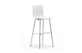 Heals Hal Bar Stool High White Shell Chrome Base RRP 380About the Product(s)Opting for simple
