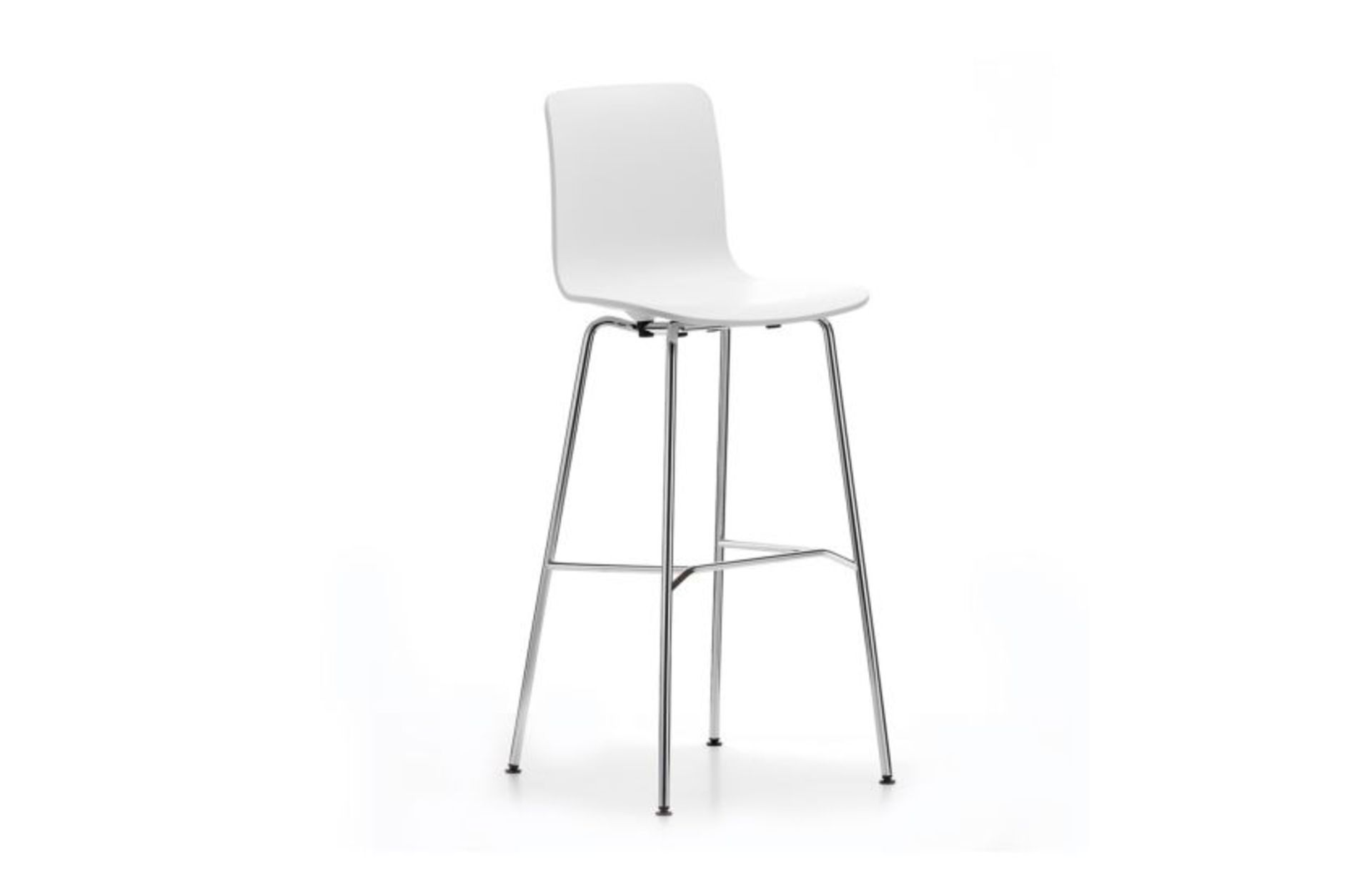 Heals Hal Bar Stool High White Shell Chrome Base RRP 380About the Product(s)Opting for simple