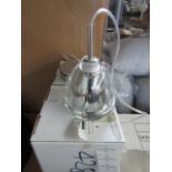 Nickel & Glass Dome Pendant Light. Size: H100 x D11.7cm - RRP œ174.00 - New & Boxed.