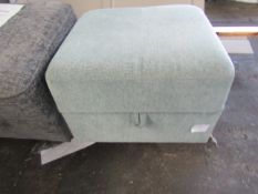 Oak Furnitureland Bridgeport Storage Footstool in Duck Egg Fabric RRP 299.99This item looks to be in