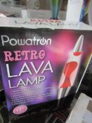 Powatron - Retro Lava Lamp - Unchecked & Boxed.