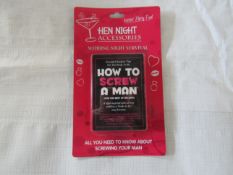 40x Hen Night "How to Screw Your Man" Books - All New & Packaged.