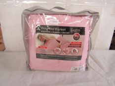 Luxura - Blush Pink 8KG Weighted Blanket - Packaged.
