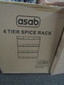 Asab - 4-Tier Spice Rack ( Door Mounted ) - Boxed.