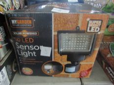 MyGarden - Solar Powered Motion Sensor 60-LED Floorlight - Unchecked & Boxed.