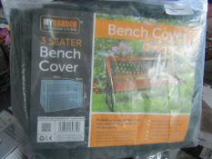 MyGarden - 3-Seater Bench Cover 162x66x90cm - Packaged.