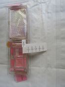 2x The Colour Workshop - Sweetheart 14-Piece Beauty Set With Clutch Bag - New & Packaged.