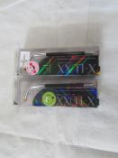 2x X-Luxx - Domed Round Makeup Brushes - Packaged.