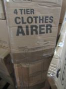 Asab - 4-Tier Clothes Airer - Unchecked & Boxed.
