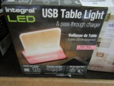 Integral - Pink LED USB Table Light - Boxed.