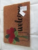 Asab - Decorative Coir Door Mat 40x60cm - New.