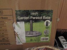 Asab 9kg Garden Parasol Base - Unchecked & Boxed.