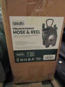 Asab 10m Lightweight Hose & Reel - Unchecked & Boxed.