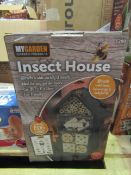 My Garden Insect House Size 20.5 X 10 X 33 CM Unchecked & Boxed