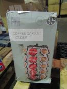 Taylor Brown Coffee Capsule Holder Unchecked & Boxed