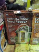 My Garden Squirrel Proof Seed Feeder 15.5 X 15.5 X 26 CM Unchecked & Boxed
