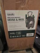 Asab 10m Lightweight Hose & Reel - Unchecked & Boxed.