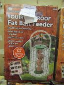 My Garden Squirrel Proof Fat Ball Feeder 15.5 X 15.5 X 26 CM Unchecked & Boxed