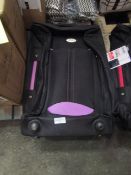Asab Medium Travel Trolley Purple/Black - Unchecked & Unpackaged.