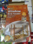 2 X My Garden Window Bird Feeders Size 30 X 15 X 28.5 CM Unchecked & Boxed