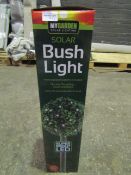 2 X My Garden Bush Solar Lights Approx 50 CM Height Unchecked & Boxed
