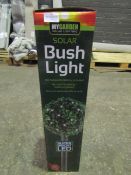 2 X My Garden Bush Solar Lights Approx 50 CM Height Unchecked & Boxed