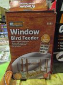 2 X My Garden Window Bird Feeders Size 30 X 15 X 28.5 CM Unchecked & Boxed
