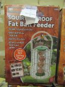 My Garden Squirrel Proof Fat Ball Feeder 15.5 X 15.5 X 26 CM Unchecked & Boxed