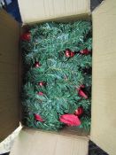 Asab 9ft Christmas Garland With Lights - Unchecked & Boxed.