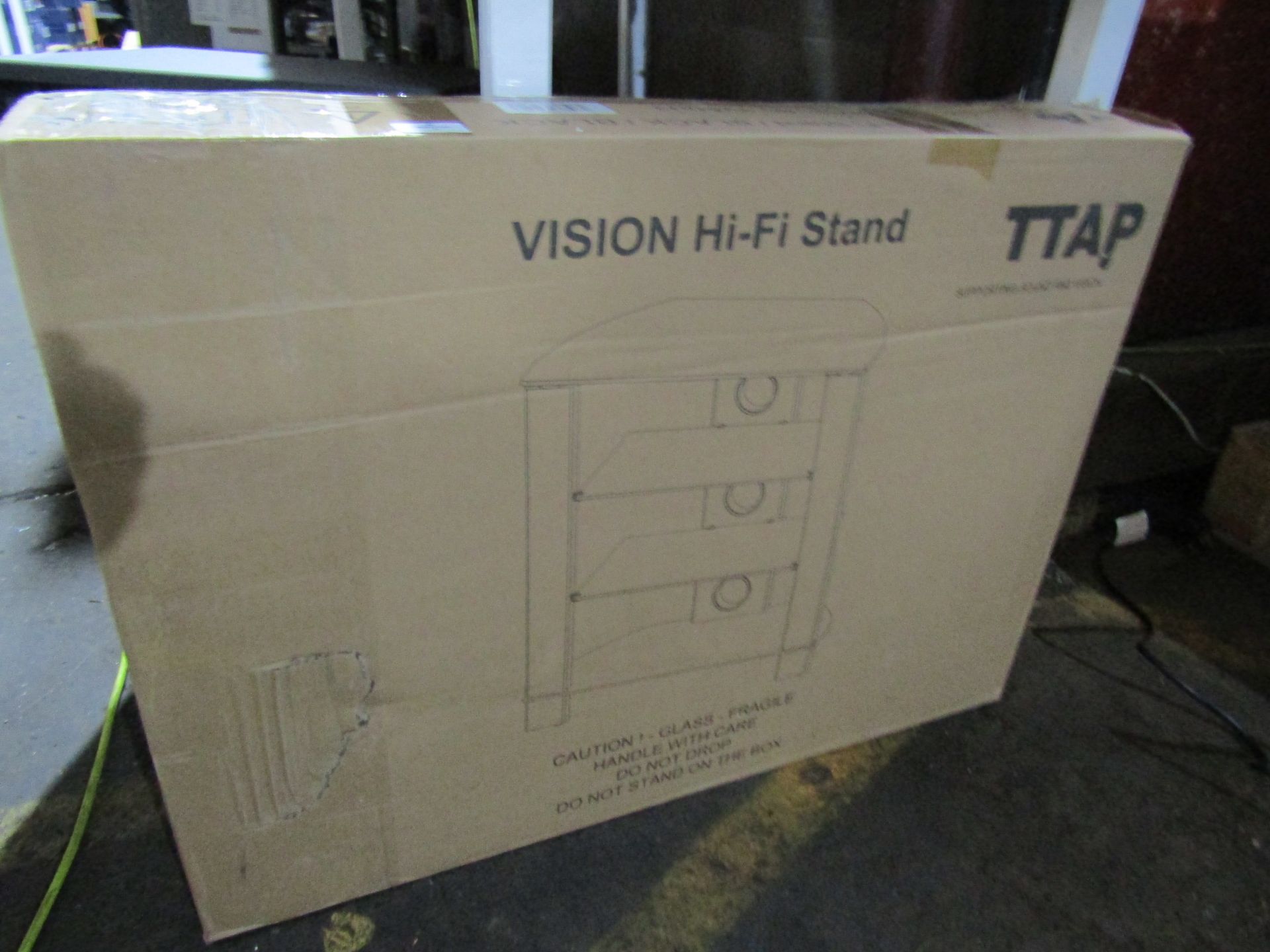 TTAP-VISION-HIFI-BLK Hi-Fi Rack 4 shelf ( PLU 404949 ) - New & Boxed. - Image 2 of 2