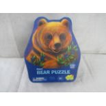 2X Peaceable Kingdom - 257pc Bear Shaped Puzzle - New.