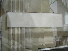 Pallet of approx 40 marble skirting, 150x600mm