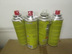 Pack Of 3 Butane Gas, Unchecked & Packaged.