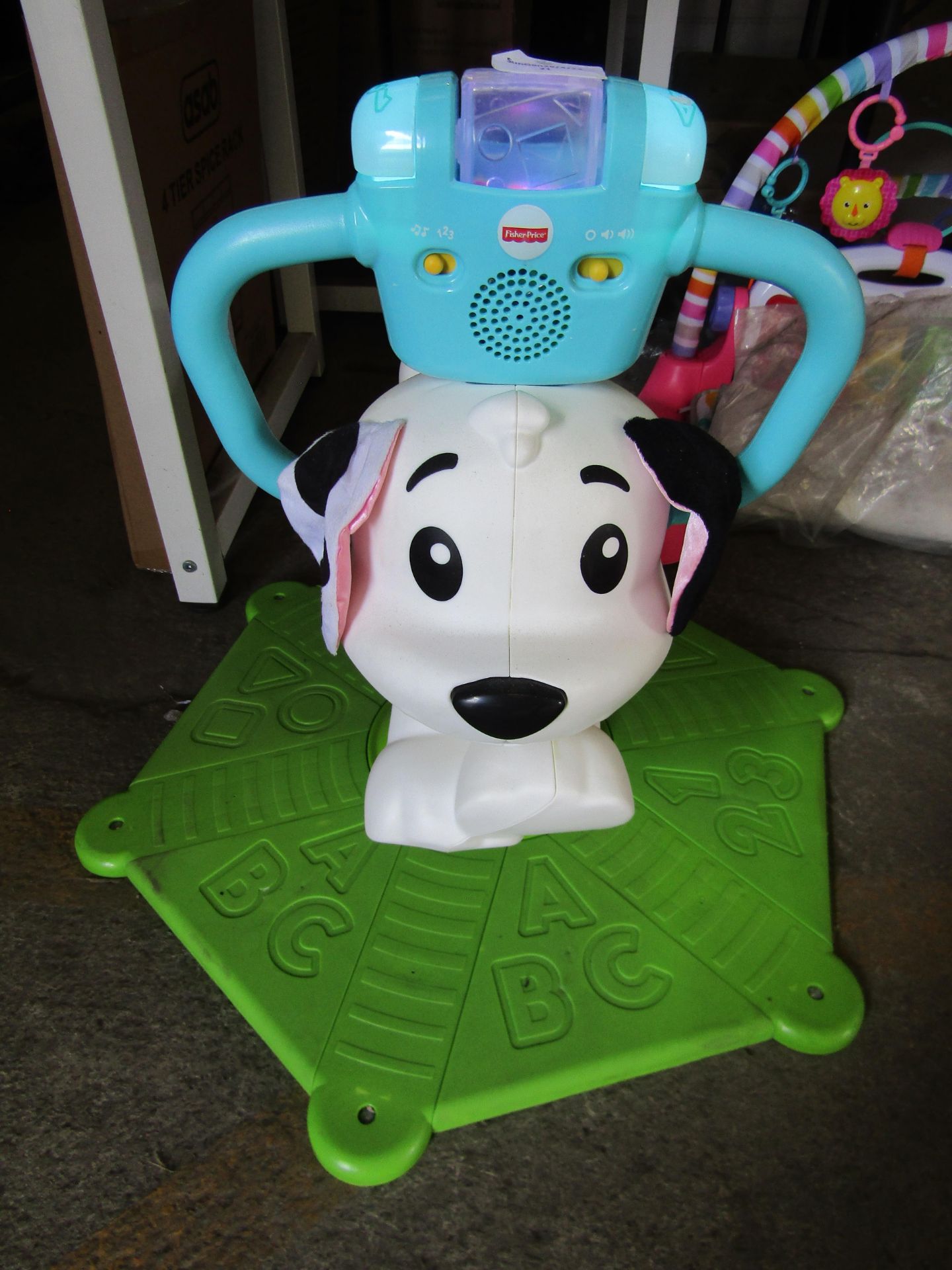 Fisher Price Bounce & Spin Puppy With Music & Learning Features - Very Good Condition, Working