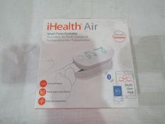 Ihealth Air Smart Pulse Oximeter With LED Backlit Display, Clinically Validated. Blood Oxygen &