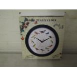 2x Bird Quartz Clocks, Plays A Bird Song Every Hour, Unchecked & Boxed.