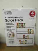 Asab 4 Tier Spice Rack, Unchecked & Boxed.