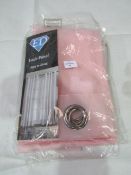 3x Items Being - 2x ED 100% Polyester Easy To Hang Voile Panel Pink, Sizes: 58" x 54" - 1x Optimal