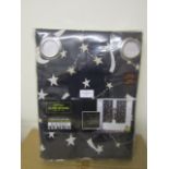Little Glow Worms Collection Blackout Curtains, Unchecked & Packaged.
