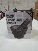Asab Granite Pestle & Mortal - Good Condition & Boxed.