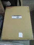 Asab Grey Folding Stool, Size: 29 x 22 x 39cm - Unchecked & Boxed.