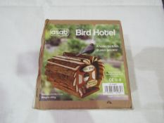 Asab Bird Hotel " Welcome Love Birds" Size: 15.5 x 14 x 11cm - Unchecked & Boxed.