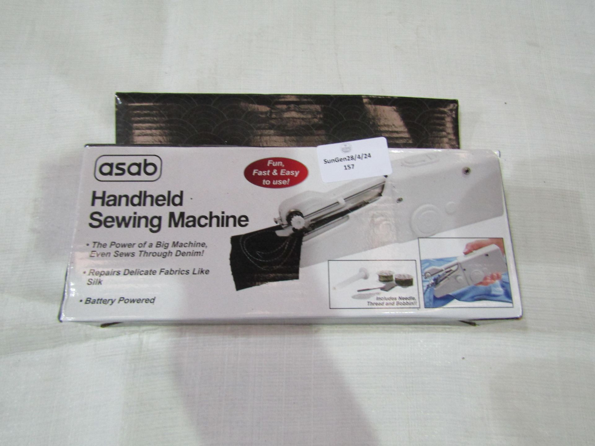 Asab Handheld Sewing Machine, Battery Powered - Unchecked & Boxed.