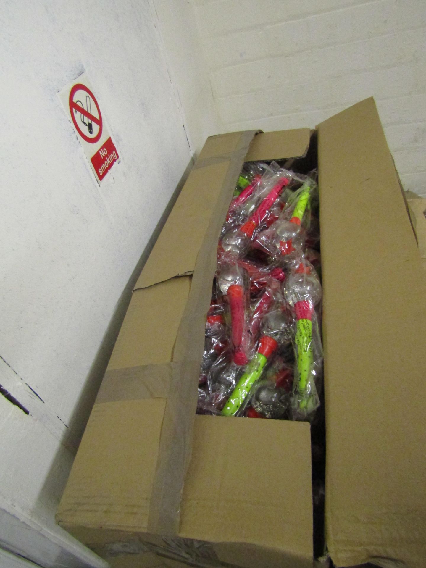 Box Of Approx 100 Bubble Wands, Battery Powered, New & Packaged.